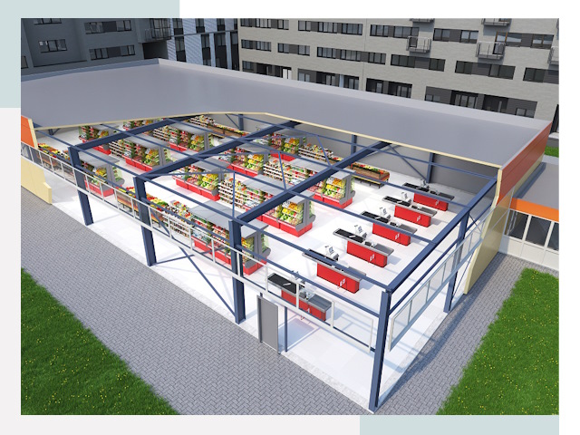 Строительство магазинов в Ухта от 608 руб. за м²