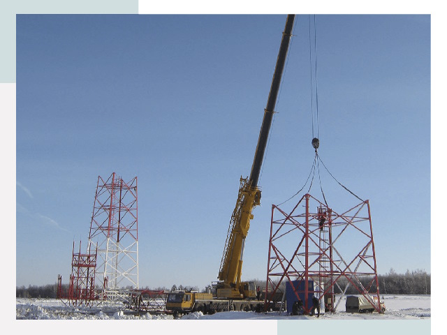 Монтаж вышек связи в Ухте