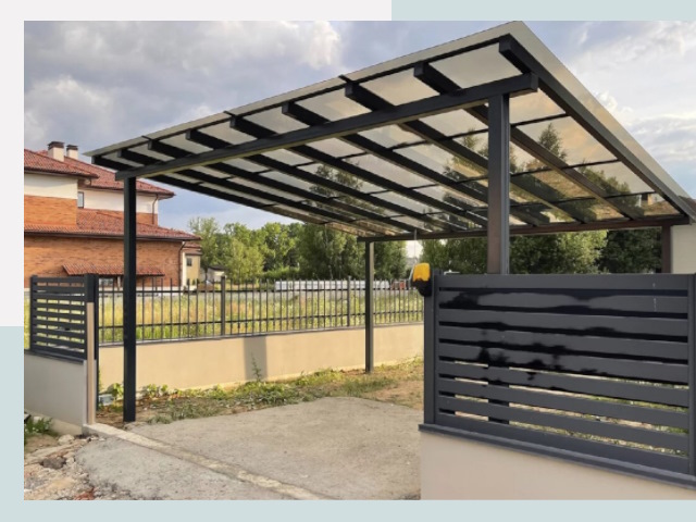 Металлические навесы в Ухта от 608 руб. за м²