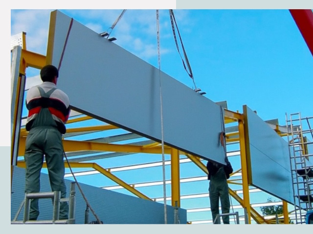 Монтаж сэндвич-панелей в Ухте от 608 руб.